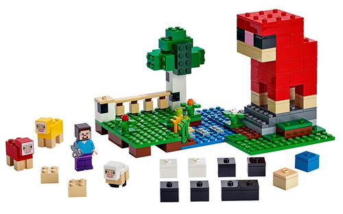 乐高 LEGO 21153 Minecraft 我的世界 彩色羊毛农场 2019速拼评测
