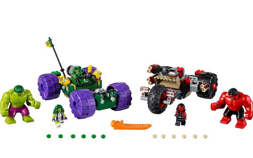 乐高 LEGO 76078 超级英雄 绿巨人对战红巨人 2017速拼评测