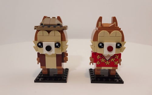 乐高方头仔 迪士尼 奇奇与蒂蒂 Chip and Dale 40550 速拼