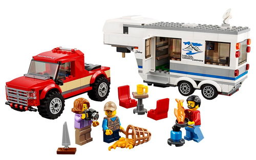 乐高 LEGO 60182 城市系列 亲子野营房车 2018速拼评测