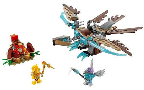 乐高 LEGO 70141 Chima 气功传奇 阴狠鹫的寒冰秃鹰滑翔机 2014速拼评测