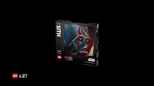 乐高 LEGO 31200 马赛克肖像画 星球大战西斯黑暗尊主 20倍速速拼
