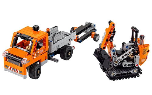 乐高 LEGO 42060 科技机械组 道路施工车队修路工程车组合 2017速拼评测