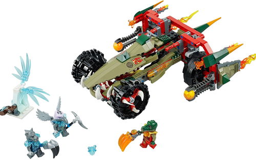 乐高 LEGO 70135 Chima 气功传奇 火与冰的对决鳄霸王的烈焰战车 2014速拼评测