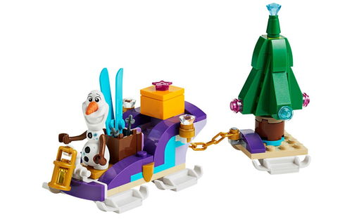 乐高 LEGO 40361 迪士尼公主 冰雪奇缘 雪宝的旅行雪橇 2019速拼评测