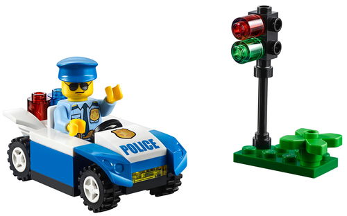 乐高 LEGO 30339 城市系列 小警车拼砌包 2018速拼评测