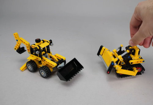 乐高科技  Backhoe Loader 42197  与 Skid-Steer Loader 30710 评测
