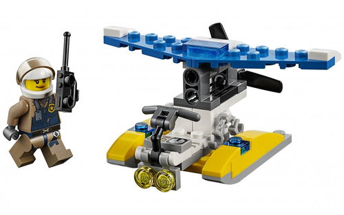 乐高 LEGO 30359 城市系列 警务水上飞机拼砌包 2018速拼评测