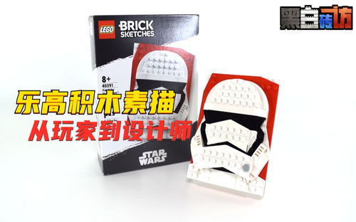 【黑白】乐高40391全新系列积木素描！从玩家到乐高设计师？