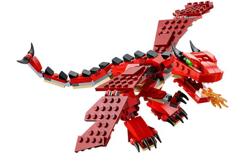 乐高 LEGO 31032 创意百变3合1 红色飞龙 2015速拼评测