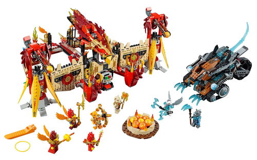 乐高 LEGO 70146 Chima 气功传奇 烈焰凤凰飞天神殿 2014速拼评测