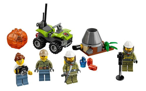 乐高 LEGO 60120 城市系列 火山勘探入门包 2016速拼评测
