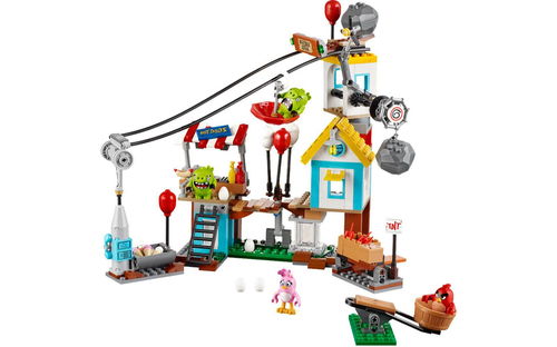 乐高 LEGO 75824 愤怒的小鸟 猪城毁灭 2016速拼评测