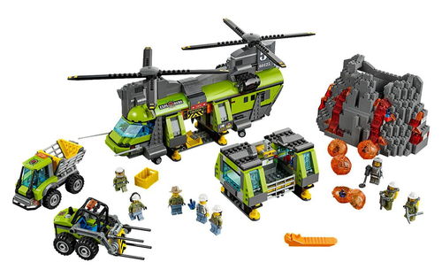 乐高 LEGO 60125 城市系列 火山探险重型空运直升机 2016速拼评测