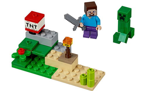 乐高 LEGO 30393 Minecraft 我的世界 史蒂夫和爬行者 拼砌包 速拼评测