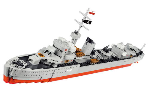 COBI 3080 ORP Blyskawica闪电号驱逐舰 速拼评测