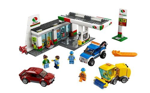 乐高 LEGO 60132 城市系列 服务区加油站 2016速拼评测