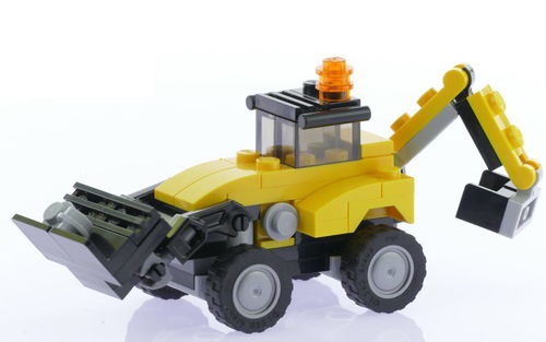乐高 LEGO 31041 创意百变3合1 建筑车辆-重型工程车辆挖掘装载机 工程车 2016速拼评测