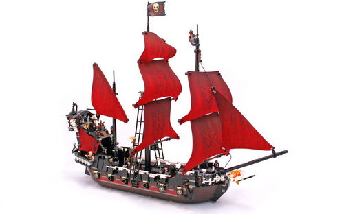 乐高 LEGO 4195 加勒比海盗 安妮王后复仇号大帆船  2011速拼评测