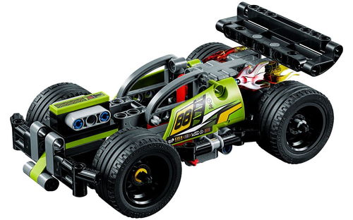 乐高 LEGO 42072 科技机械组 高速塞车重击号 2018速拼评测