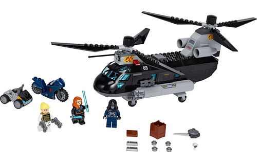乐高 LEGO 76162 超级英雄 复仇者联盟 黑寡妇直升机追逐 2020速拼评测