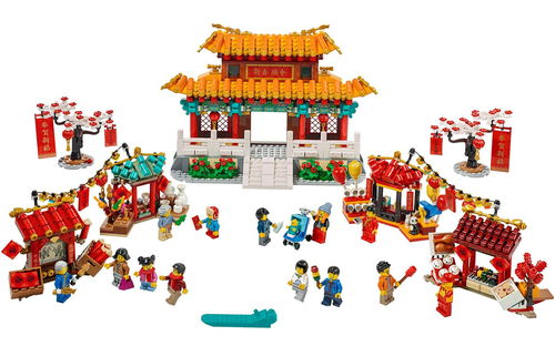 乐高 LEGO 80105 中国风 春节庙会 2020速拼评测
