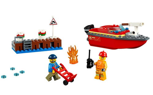 乐高 LEGO 60213 城市系列 码头失火救援 2019速拼评测