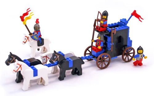 乐高 LEGO 6055 城堡系列 狱卒车队 1985速拼评测