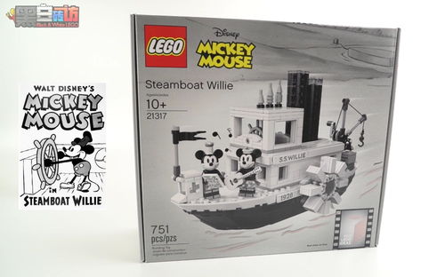 家里的乐高黄潜终于退役了【黑白评测】★乐高LEGO★IDEAS21317汽船威利号