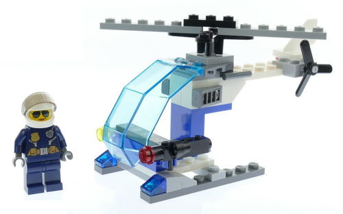 乐高 LEGO 30351 城市系列 警察直升机 拼彻包 2017速拼评测